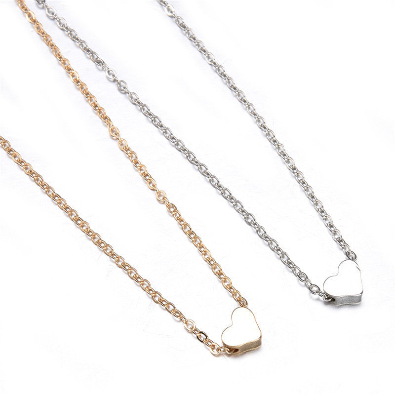 Heart Love Simple Clavicle Chain Fashion Necklaces