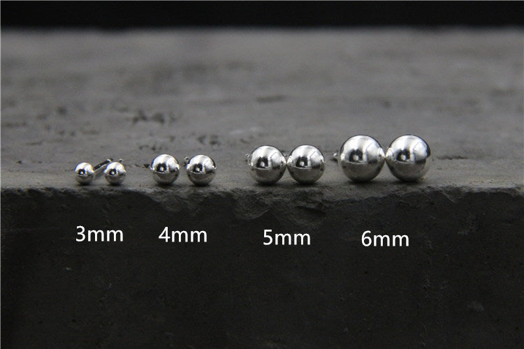 Women's & Men's Sier Needle Compact Mini Beanie For Simple Stud Earrings
