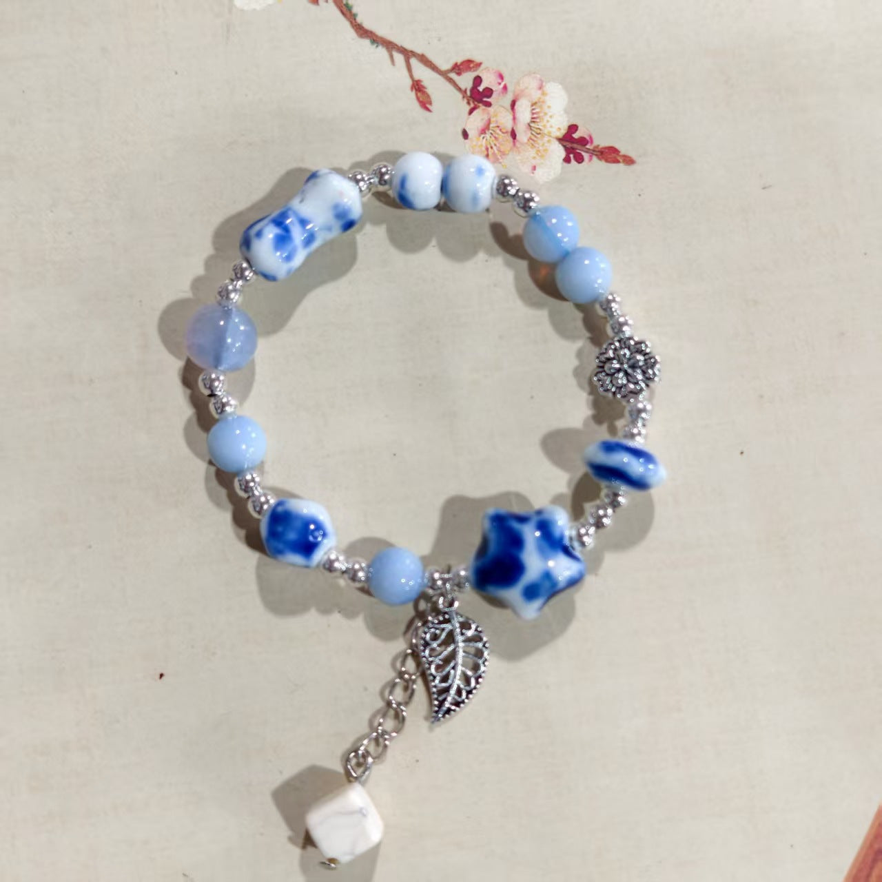 Alloy Ceramic Ethnic Style Single Handmade Filament Bracelet