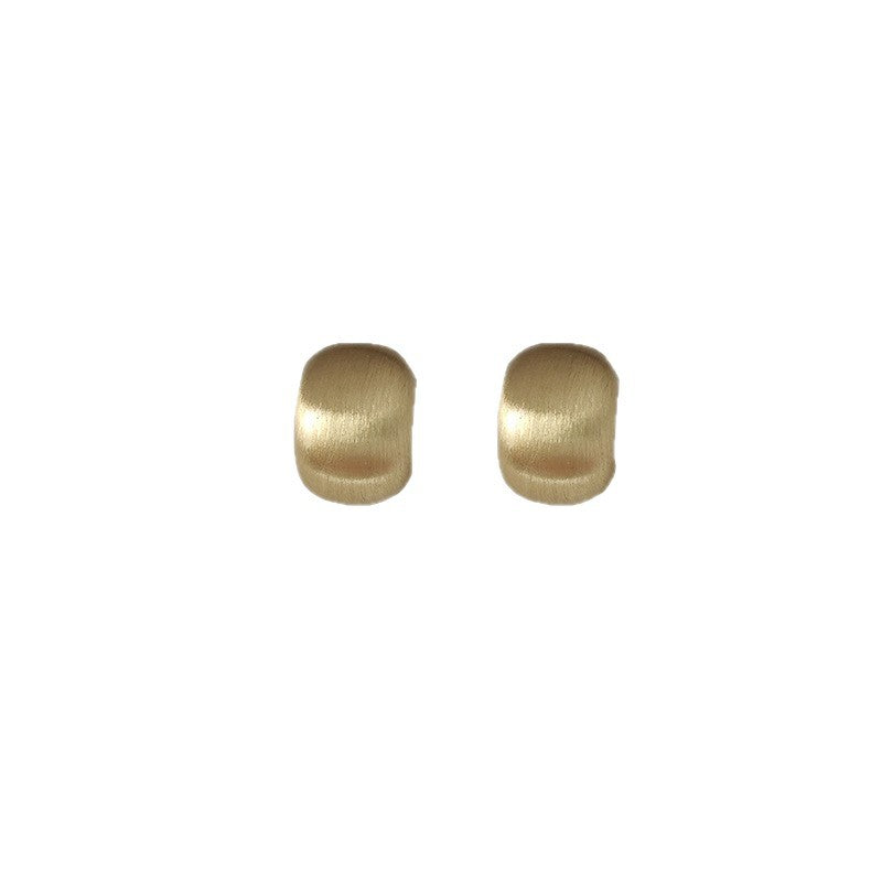 Matte Texture Geometric Female Niche Fashion Earrings