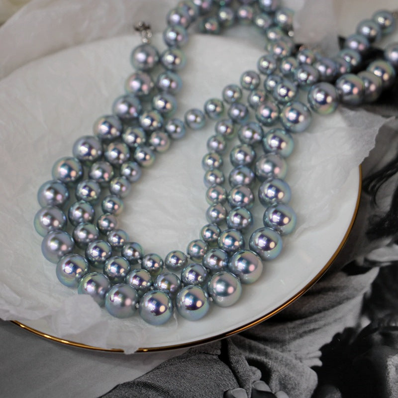 Style Sea Pearls Artificial Colorful Mabe Necklace