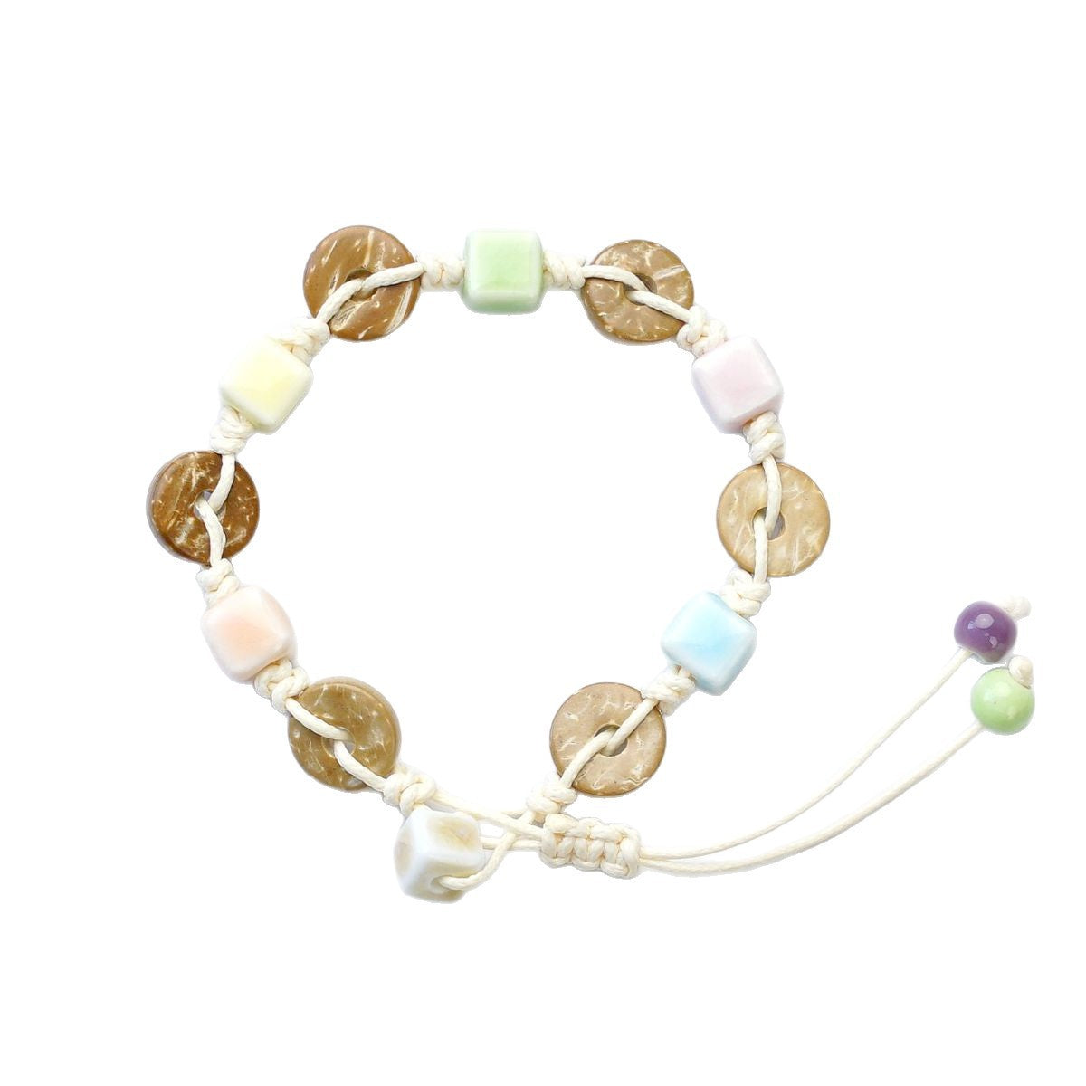 Ceramic Small Bone High-grade Lucky Safe Carrying Strap Bracelet