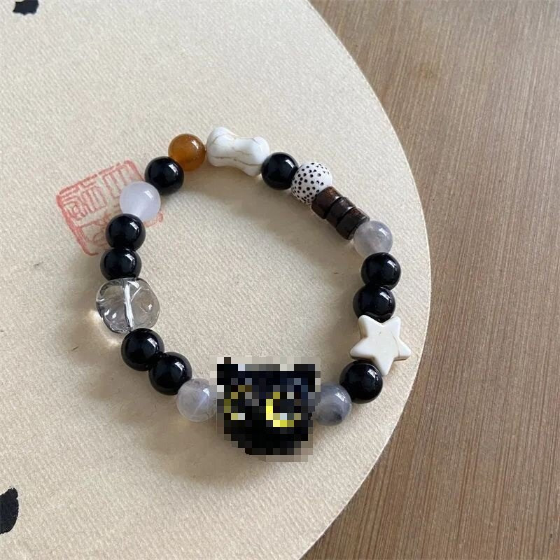 Ceramic Biscuit Cat Bear Series Niche Bracelets