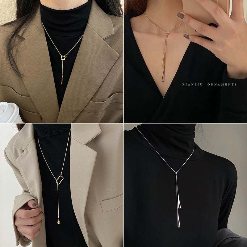 Trendy Light Luxury Minority High-grade Long Necklaces