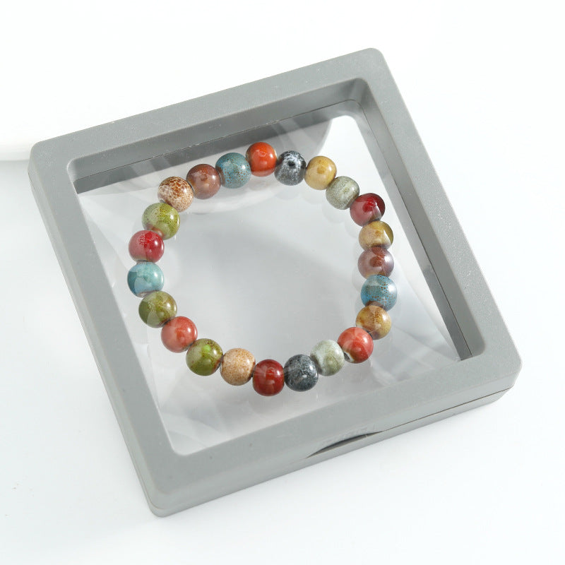 Ethnic Style Ceramic Beaded Artistic Ancient Bracelet