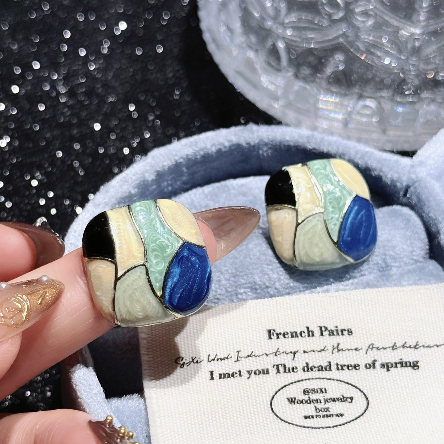 Enamel Style Alloy Niche Temperament Advanced Rings