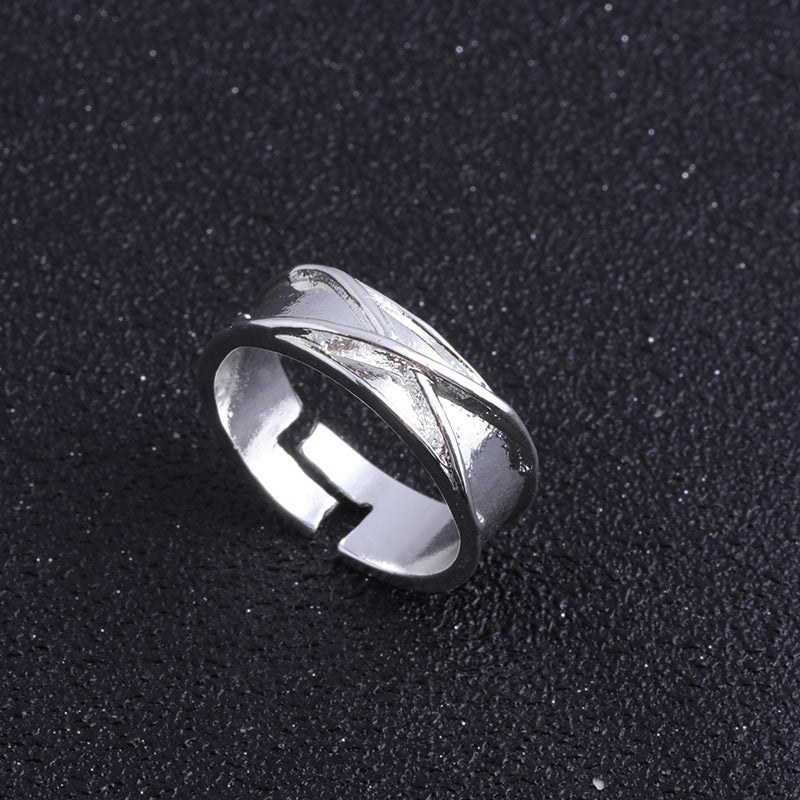 Back Battle Bone Worry Too Li Couple Rings