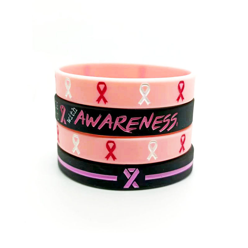 Women's Caring For Health Pink Ribbon Propaganda Prevention Bracelets
