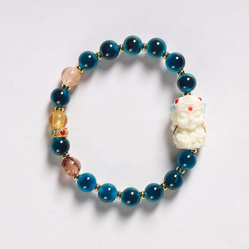 Women's Agate High-grade Natural Fragrant Gray Glaze Scenic Spot Live Bracelets