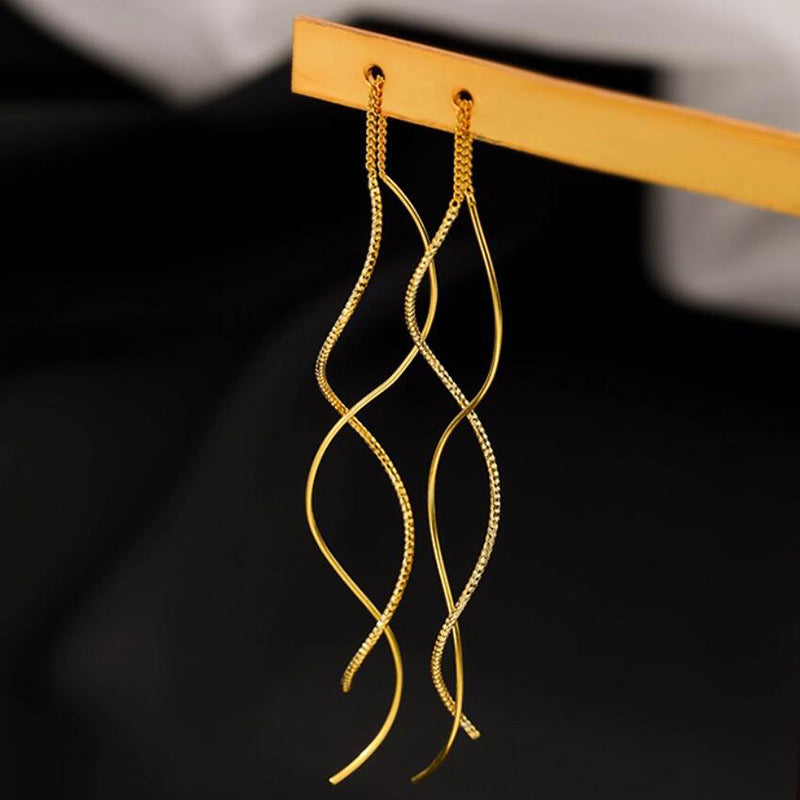 Women's Minority Design Long Geometric Fashion Commuter Earrings
