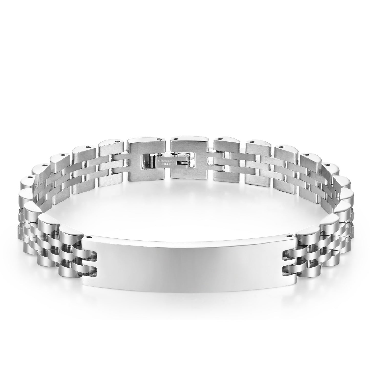 Women's & Men's Beads Fashion Couple Curved Titanium Steel Strap Can Bracelets