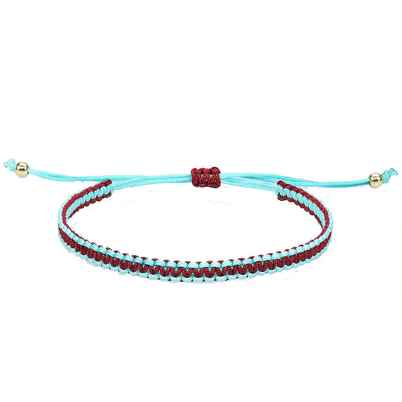 Hand Weaving Flat Knot Friendship Carrying Bracelets