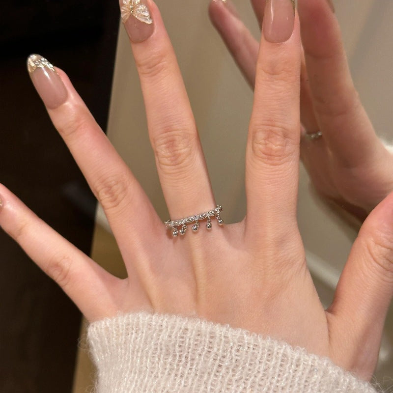 Sier Gold Lucky Beads Tassel High Class Rings