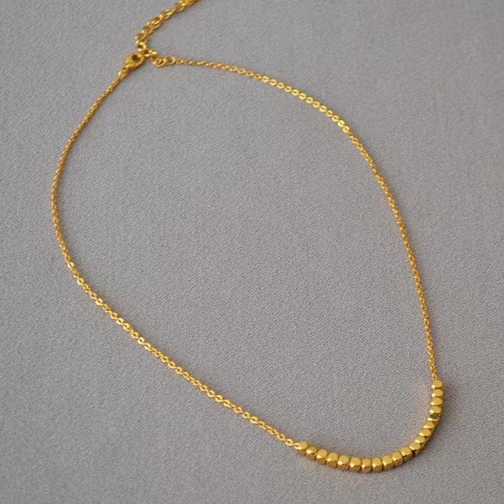 Fortune Fashion Personality Geometry Female Titanium Steel Gold-plated Necklace