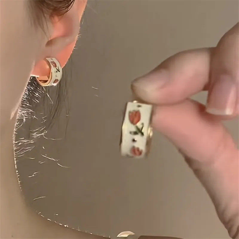 Women's Face For Design Tassel Long Graceful Earrings