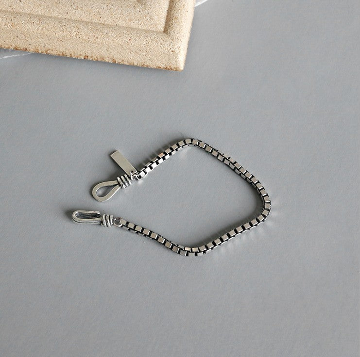 Female Versatile High Sense Personality Retro Box Chain Fashion Bracelets