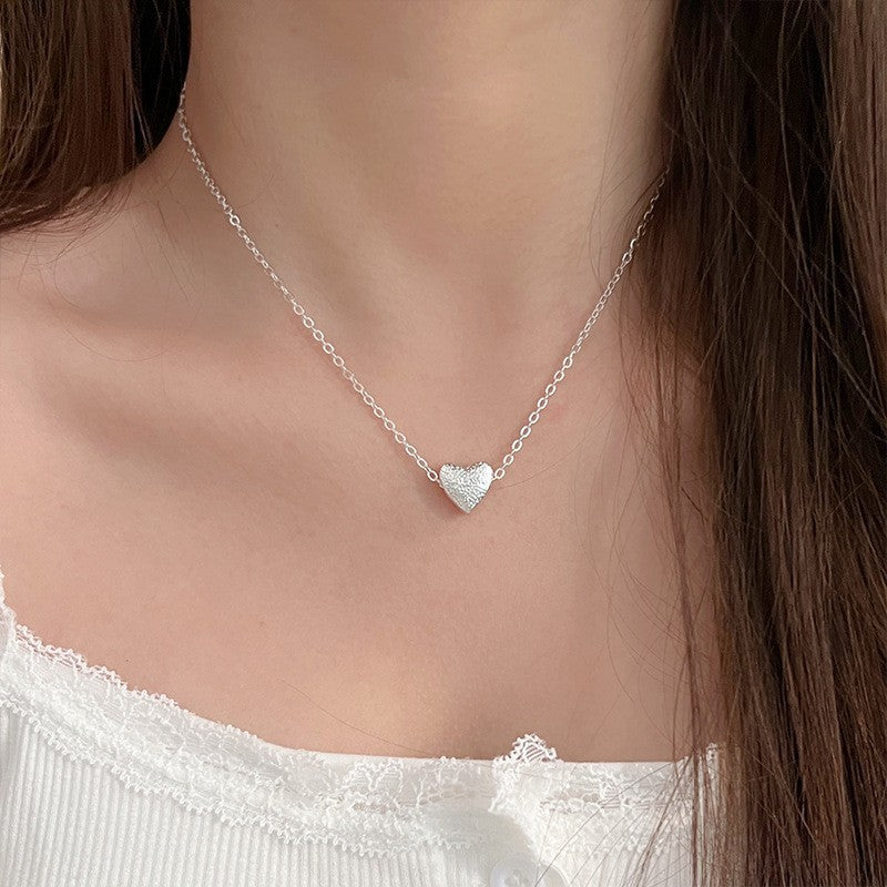 Women's Heart Light Luxury Minority Clavicle Chain Cold Necklace