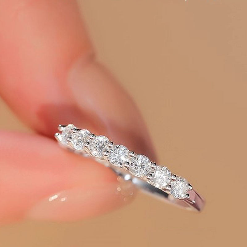Stackable Moissanite Male Female Couple Pair Loose Mouth One Of Rings
