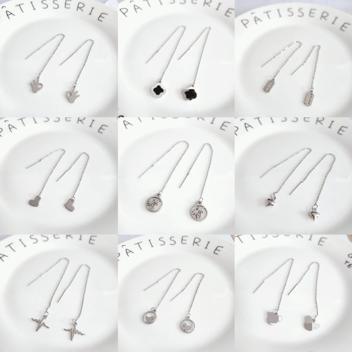 Women's Elegant Simple Titanium Steel High Quality Color Retaining Ear Line