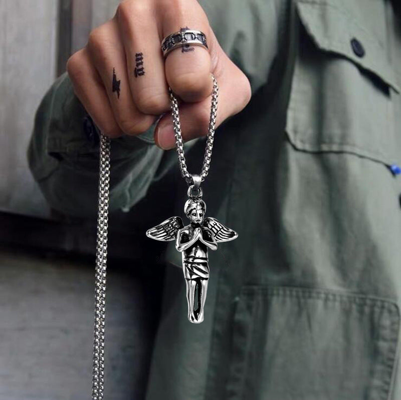 Angel Wings Stainless Steel Trendy Simple Pendants