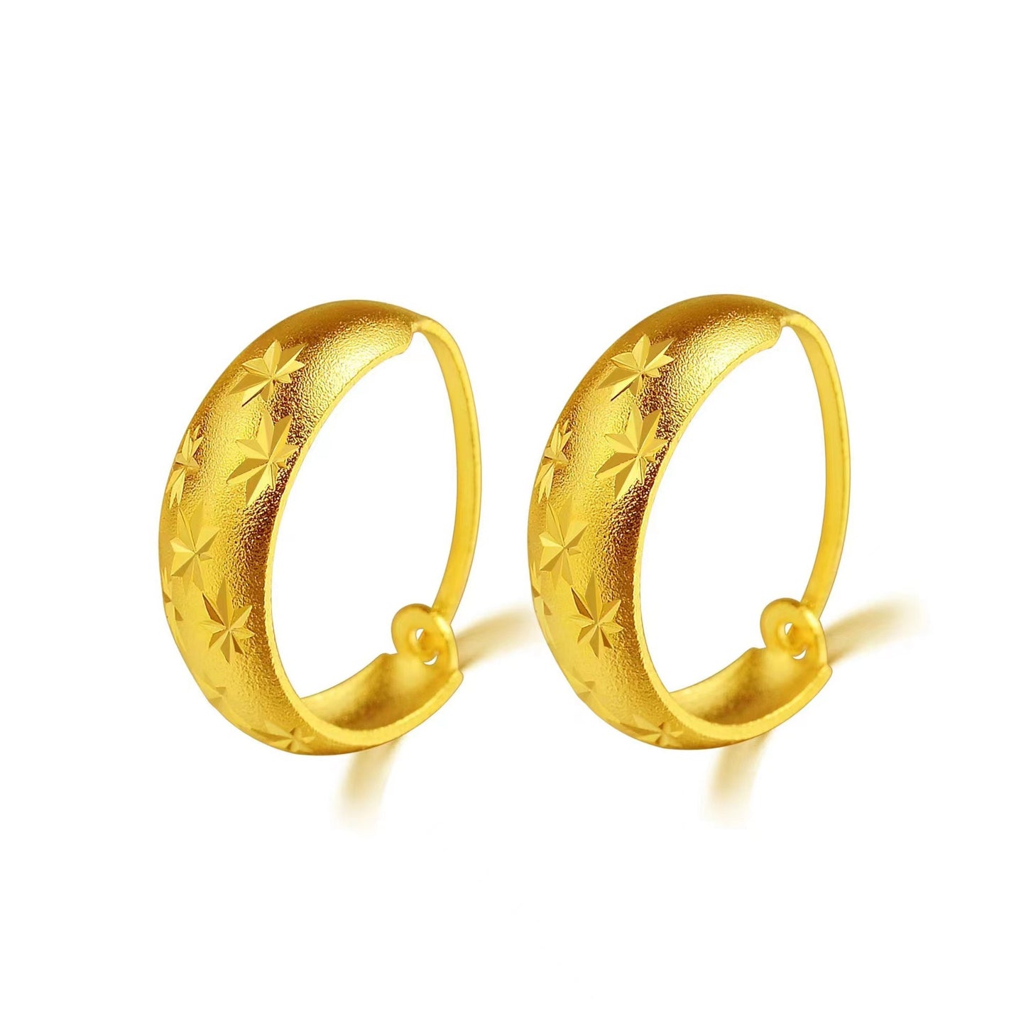 Women's Placer Gold Starry Ear Imitation Accessories Rings