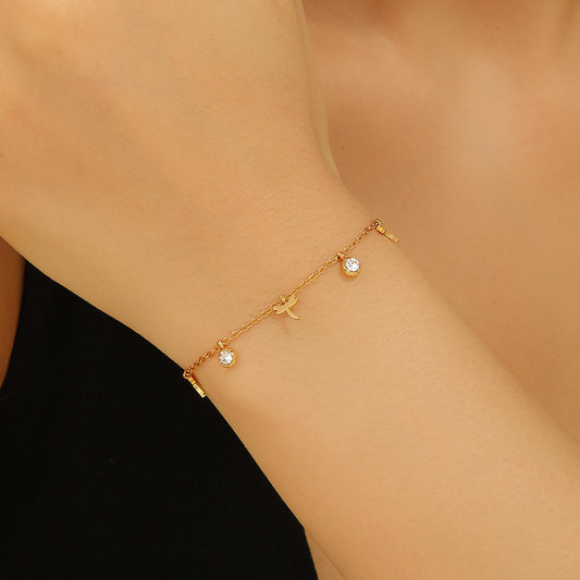 Women's For Daily Match Ornamental Stone Diamond Bracelet