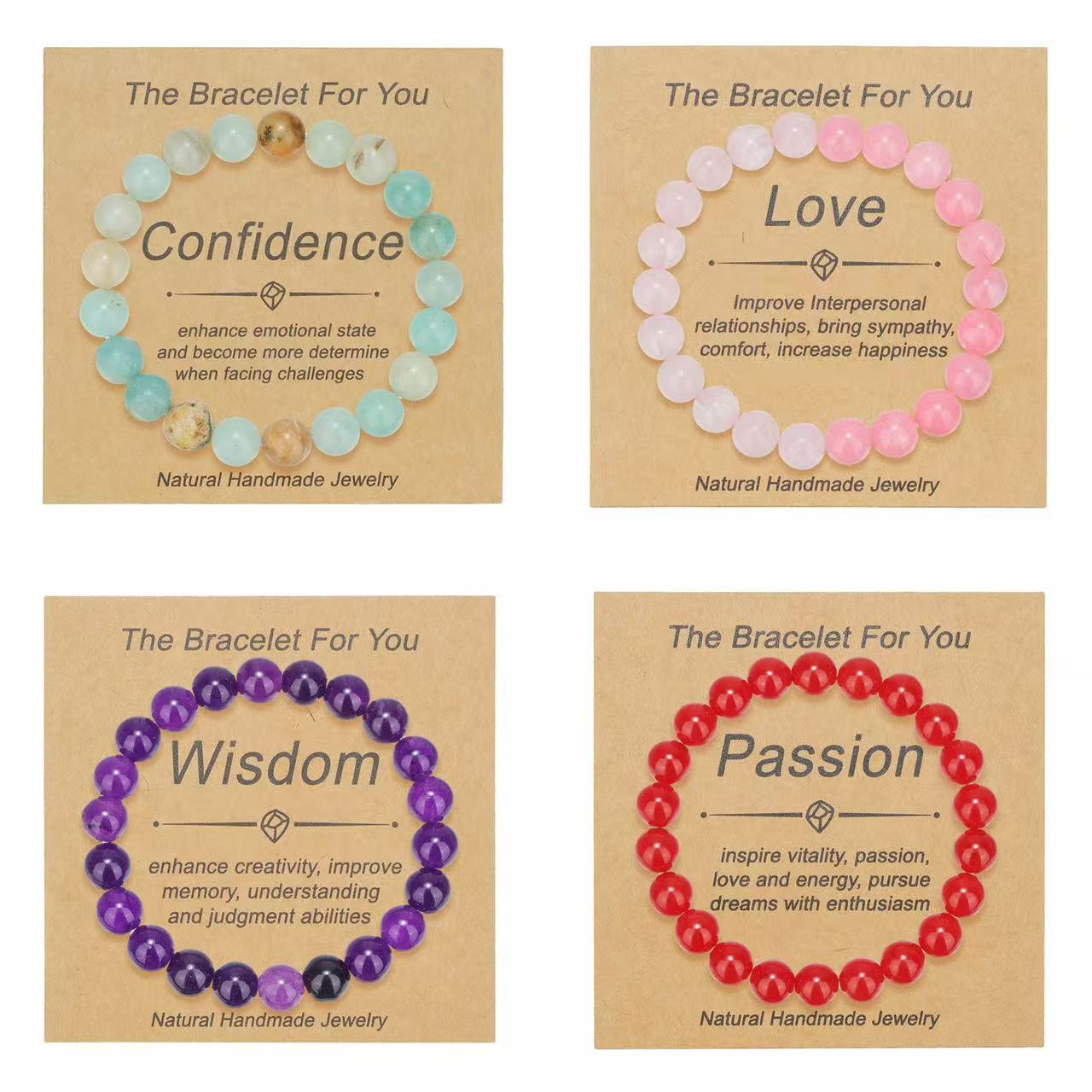 Fashion Natural Stone Tigereye Pink Crystal Bracelet