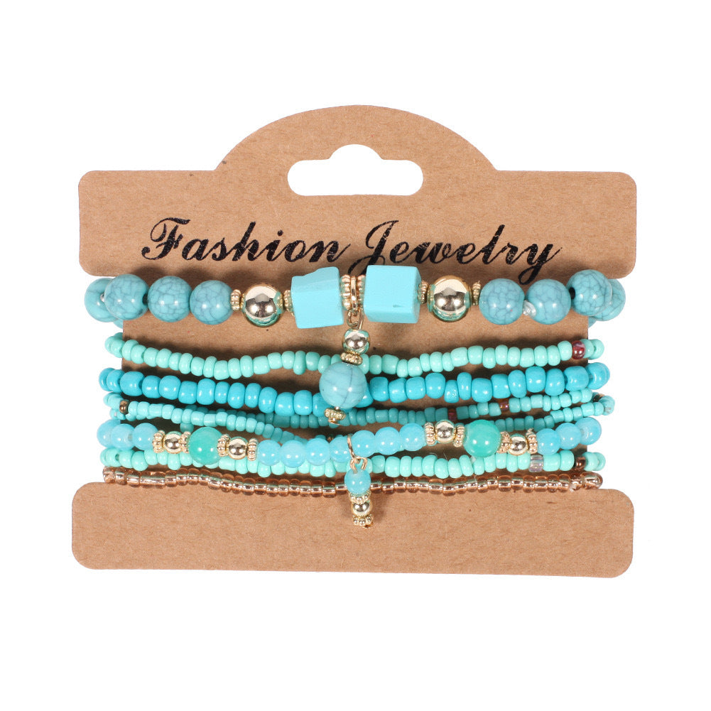Creative Resin Alloy Ethnic Style Retro Handmade Bracelet