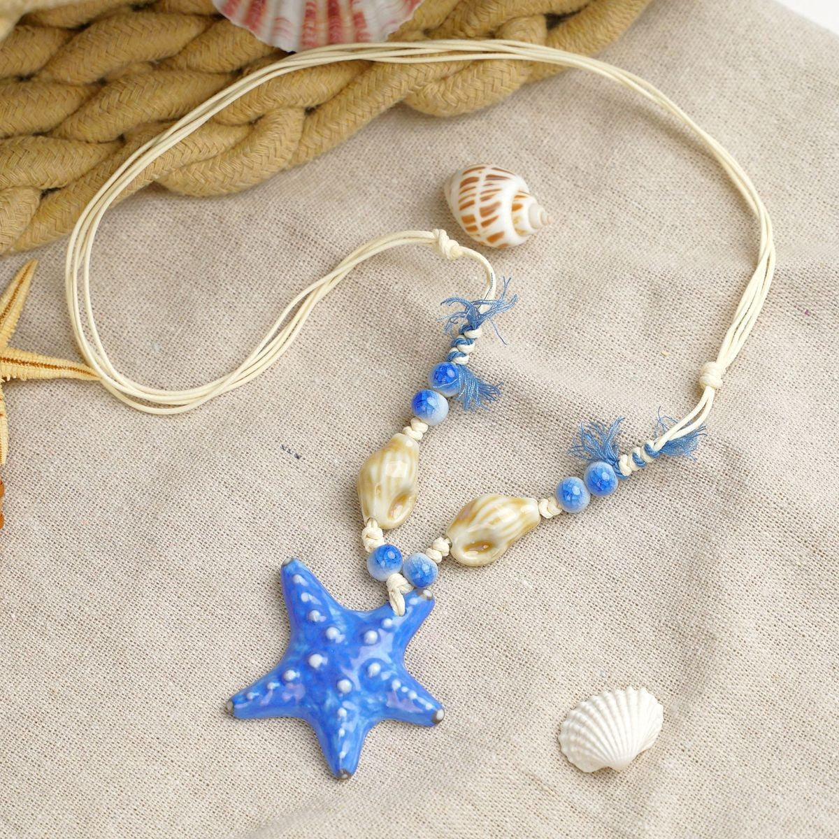 Ceramic Mushroom Female Niche Design High Necklaces