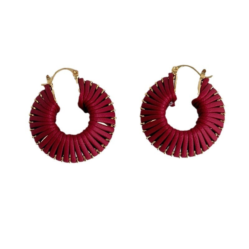 String Three-dimensional Sense Niche Refined Wild Earrings