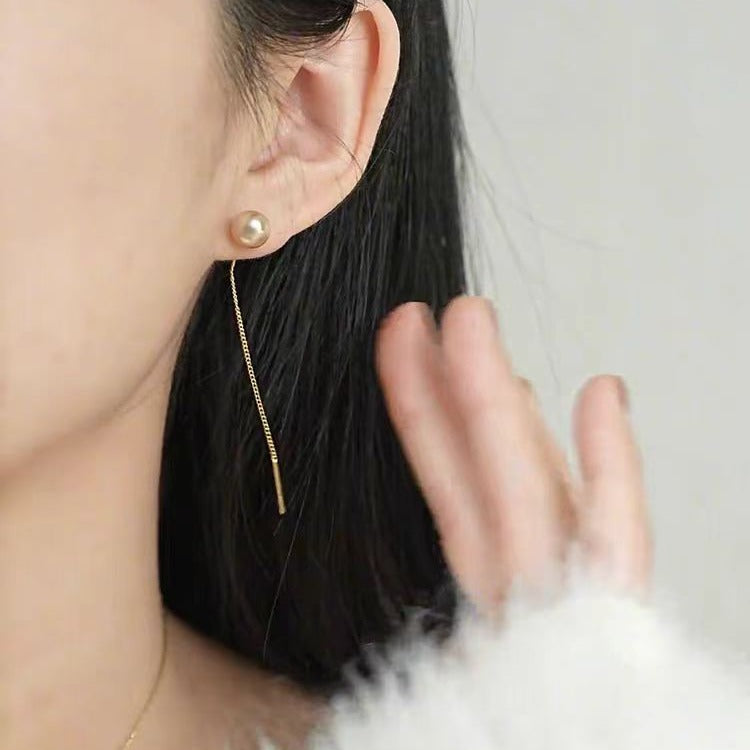 Long Fringed Pearl Elegant High Sense Fashion Minimalism Light Luxury Ear Line