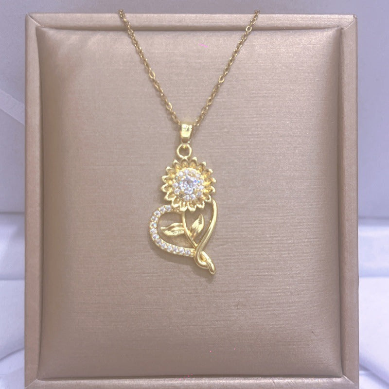 Women's Titanium Steel For Light Luxury Minority Design Necklace