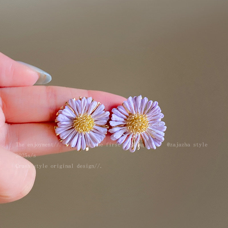 Seaside Vacation Style Flower Tassel Female Atmosphere Fairy Beaded Rings