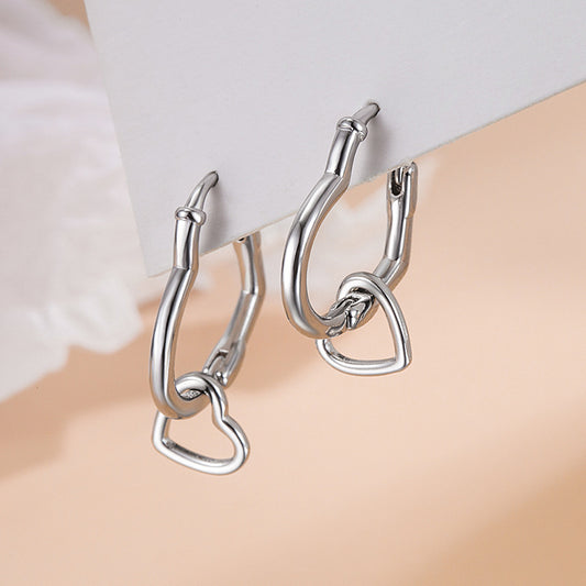 Women's Love Clip Simple Everyday Fashion Exquisite Short Rings