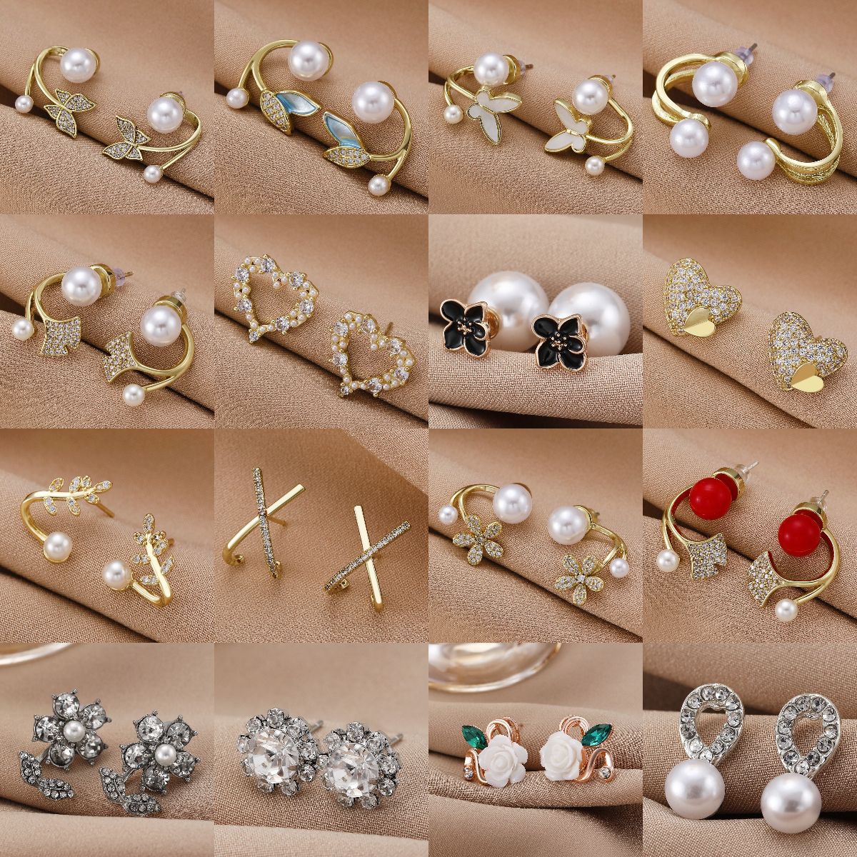 Women's Pearl For French Entry Lux Butterfly Earrings