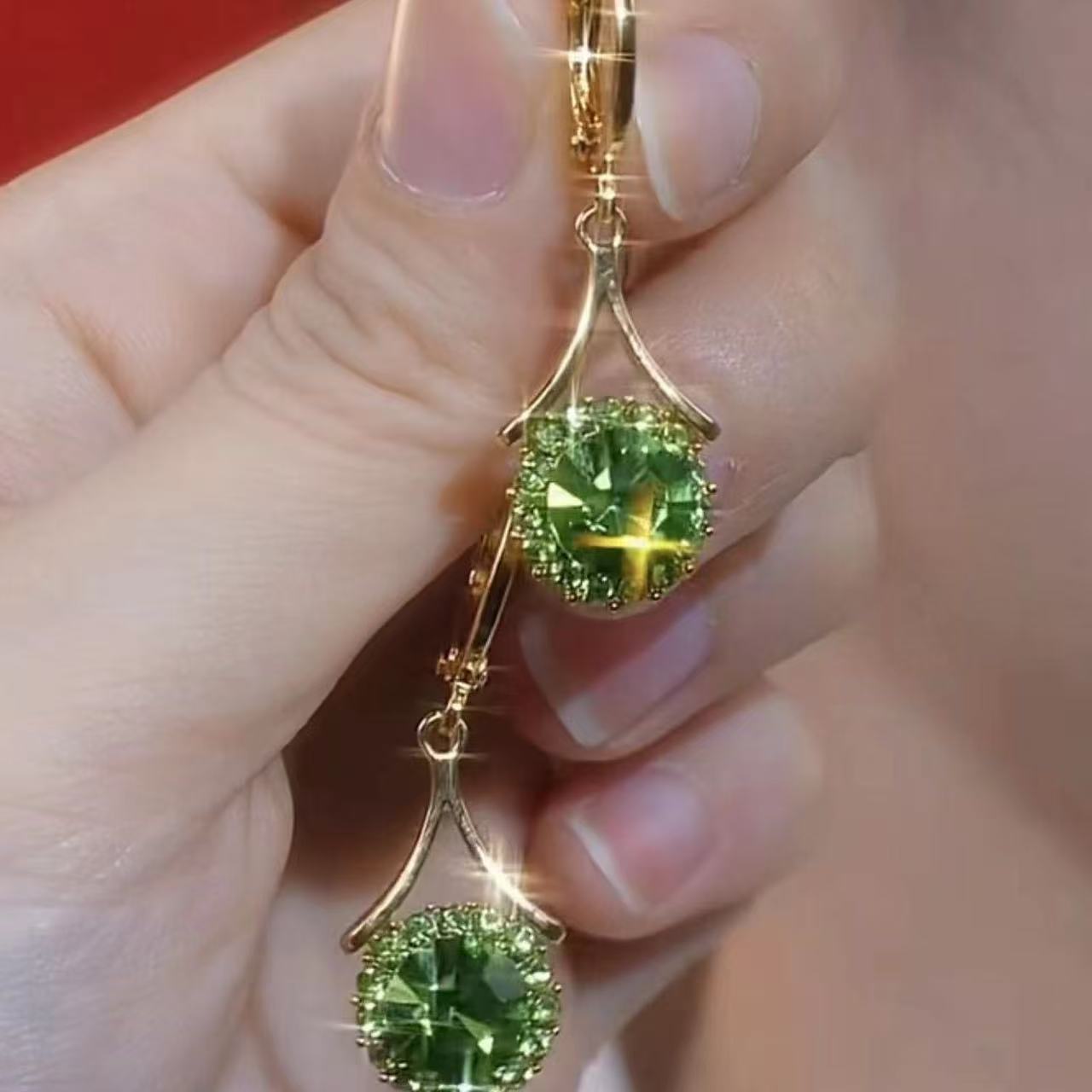 Korean Exquisite Small Diamond Super Flash Round Ear Clip Rings
