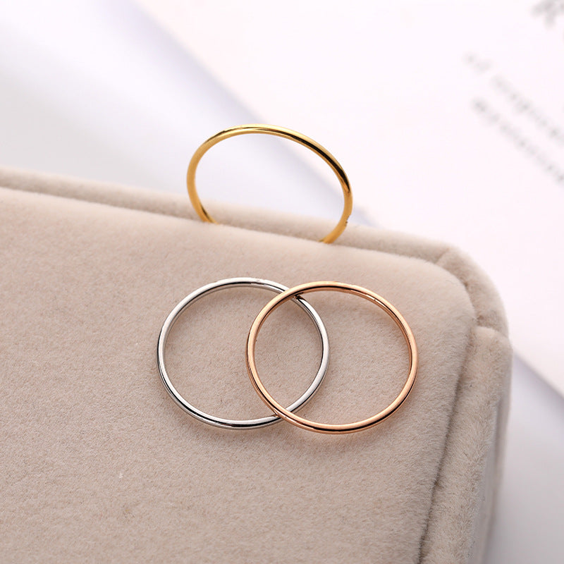 Women's Light Luxury Micro Rhinestone Hipster Fashion Temperamental Personalized Rings