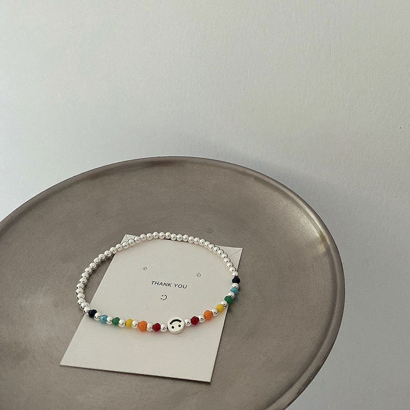 Women's Rainbow Bear For Niche Design Simple Clavicle Chain Sweater Necklace