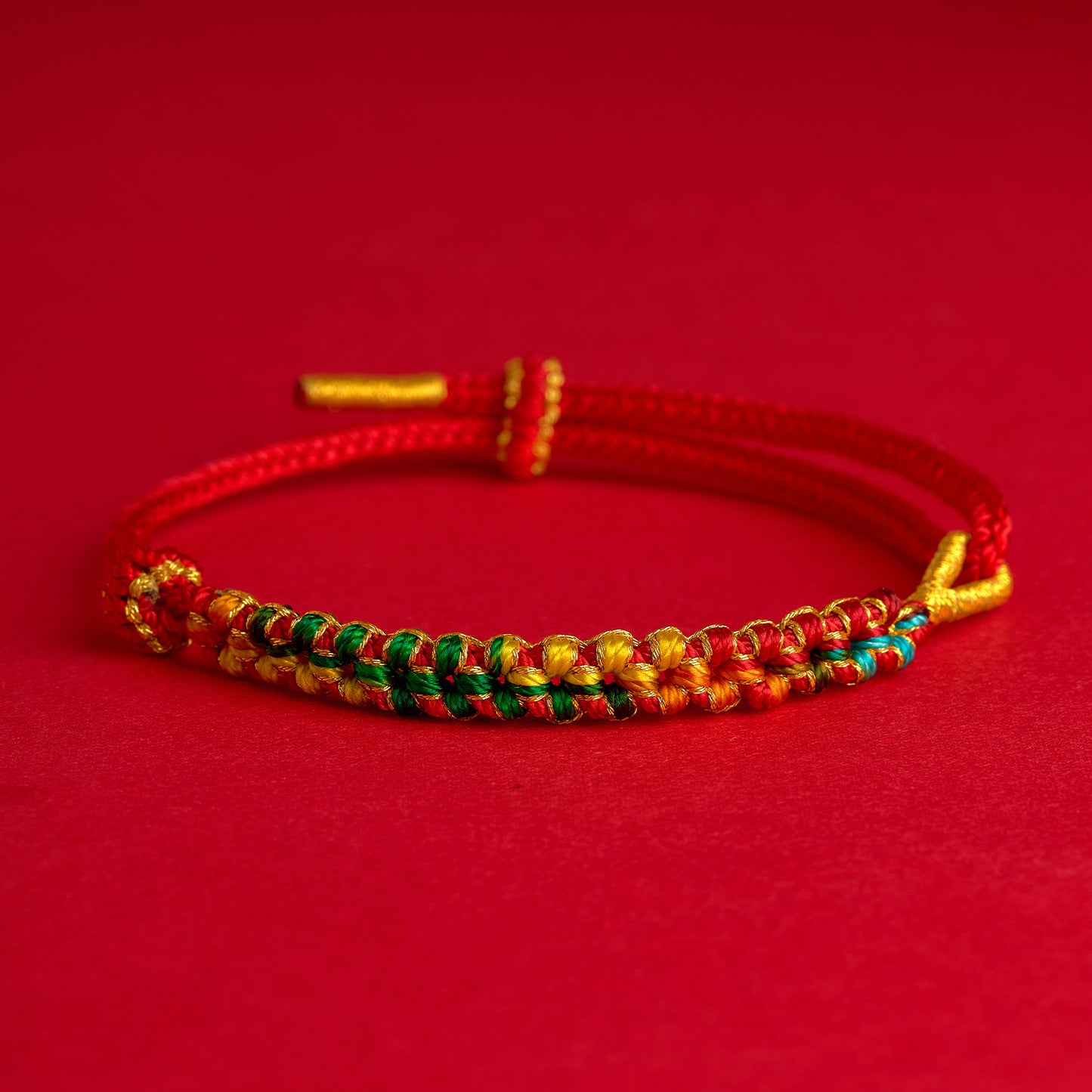 Gods Of Wealth Hand-woven Peach Blossom Knot Carrying Strap Original Bracelets