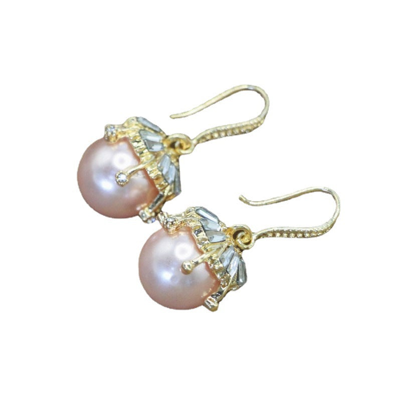 High-grade Pearl Trendy Niche Retro French Graceful Fashionable Earrings