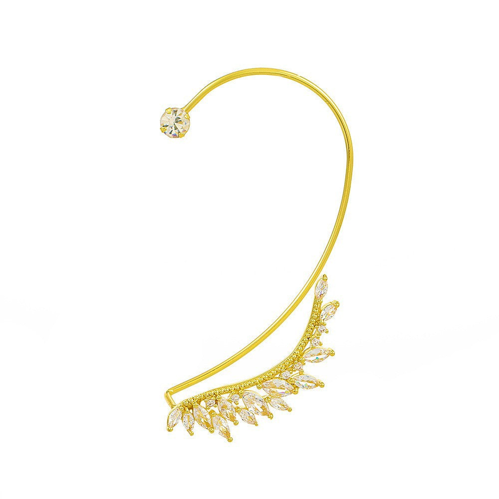 Leaves Ear Female Mori Style Summer Earless Clip Trendy Earrings