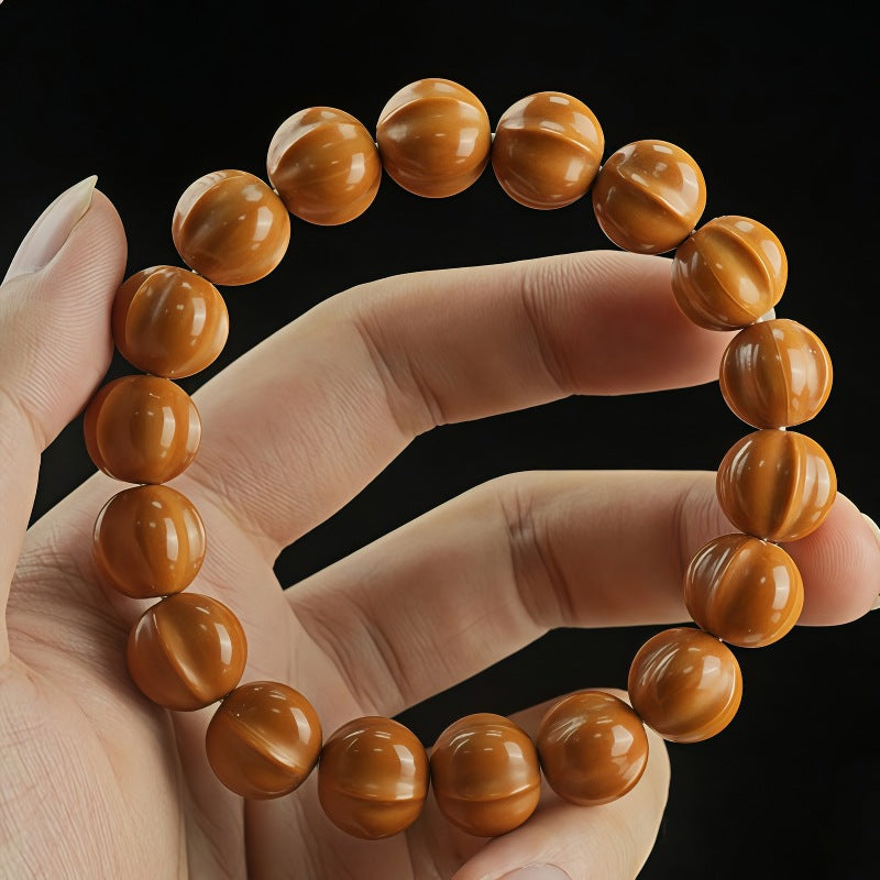 Monkey Head Walnut Glossy Love Fart Peach Single Bracelets