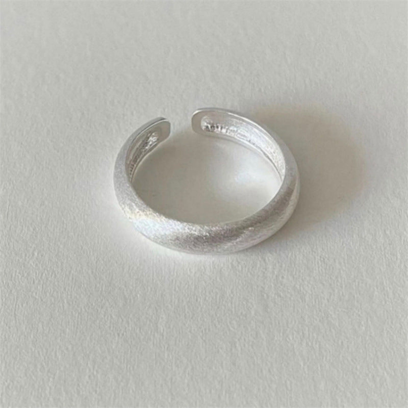 Women's Sier Simple Light Luxury High-grade Index Finger Open Rings