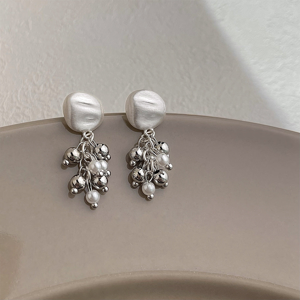 Matte Texture Geometric Female Niche Fashion Earrings