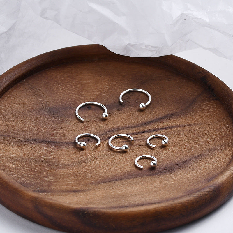 Need To Take Off Cold Wind Circle Stud Earrings