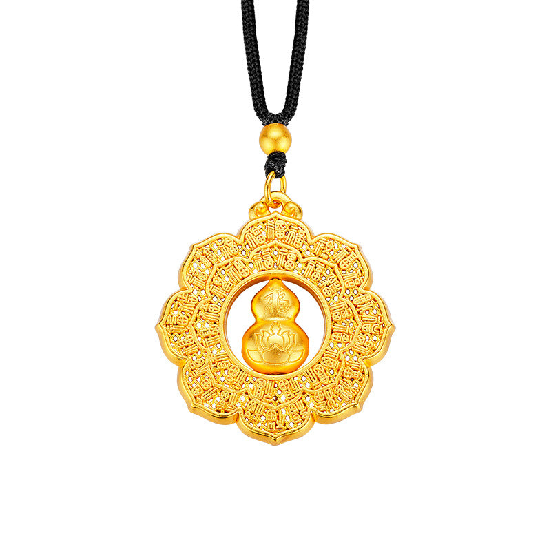 Ancient Style Trollius Calabash Pendent Chinese Silk Pendants