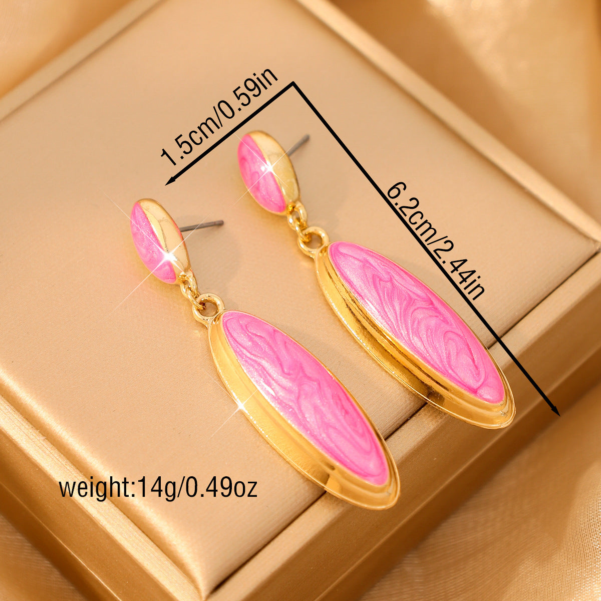 Exquisite Long Eardrops Simple Fashion Metal Earrings
