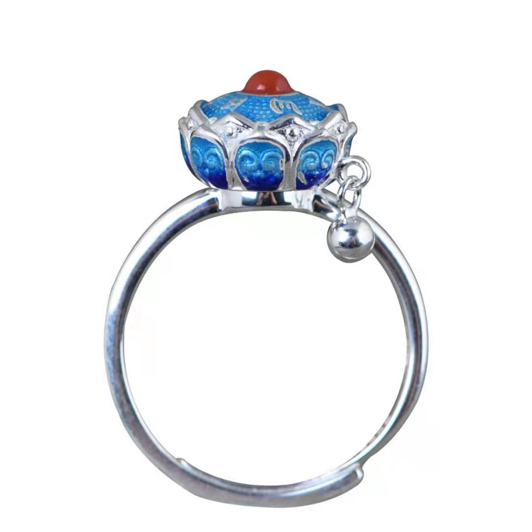 Creative Chinese Style Distressed Rotatable Retro Ring