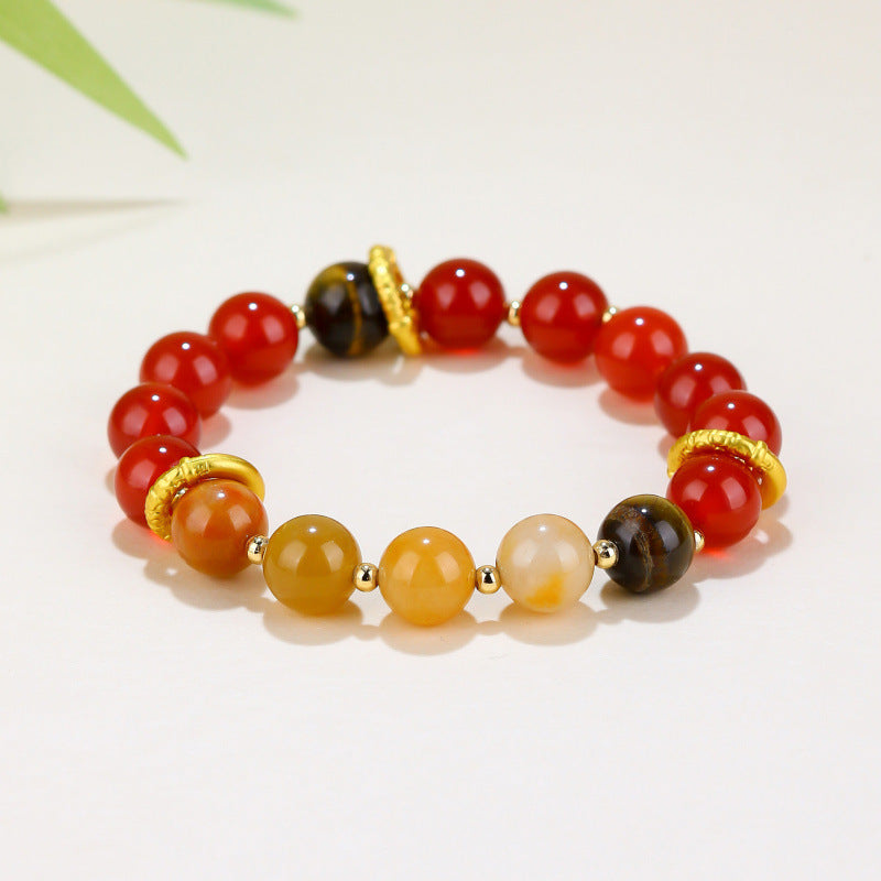 Women's & Men's Beaded For To Relieve Anxiety Natural Crystal Lucky Bracelet