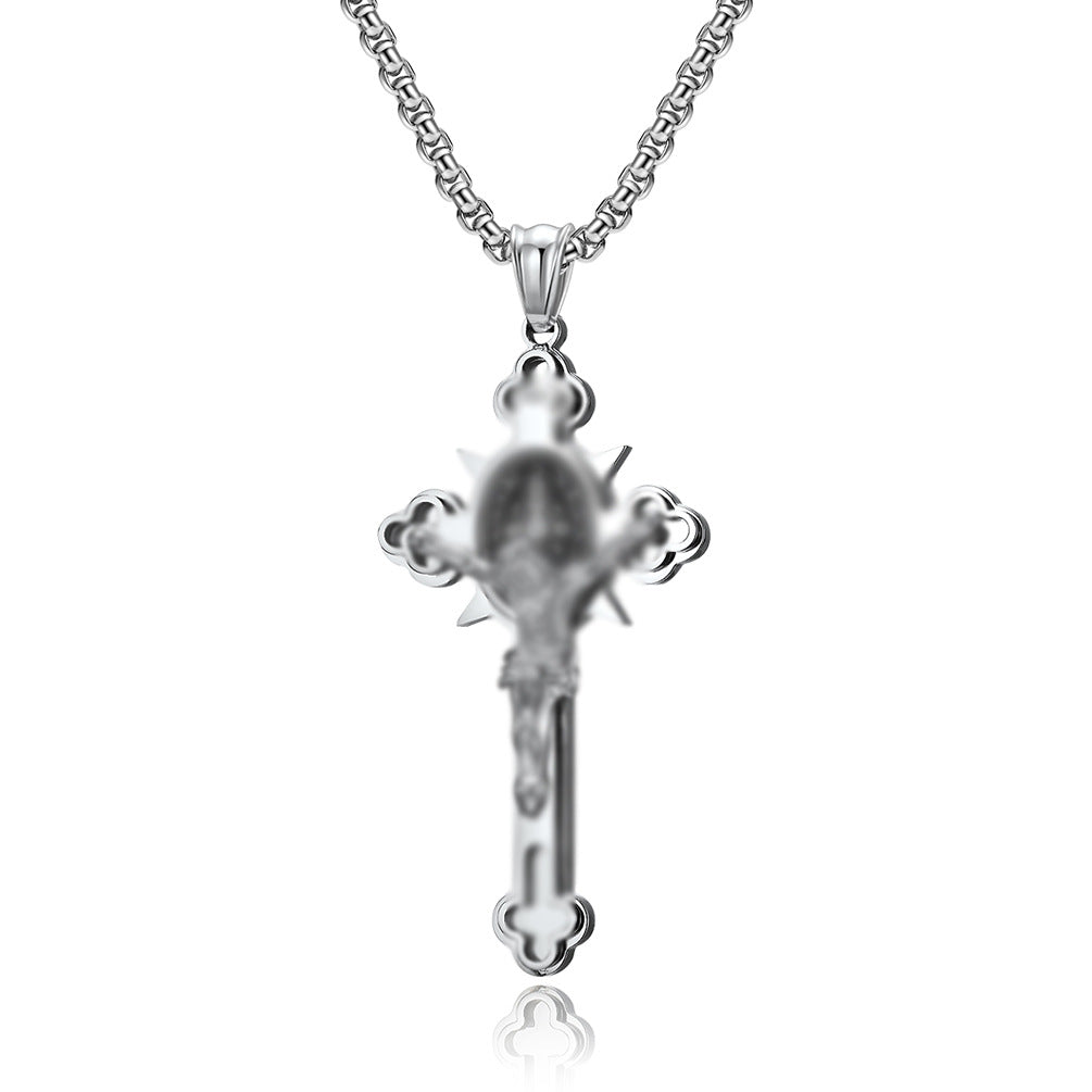 Men's Design Titanium Steel Cross Personality Affordable Luxury Trendy Pendants